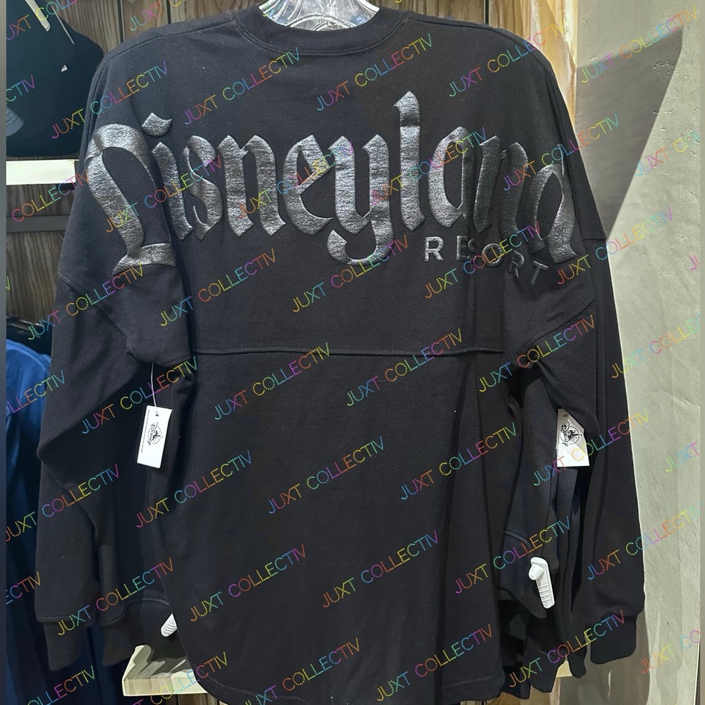 Disney Parks Disneyland Black Spirit Jersey With Black Lettering